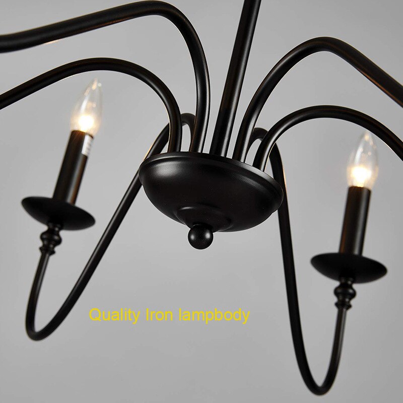 Modern Simple Candle Chandelier Lamp