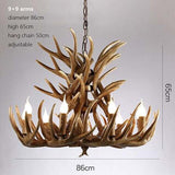 American Country Antler Pendant Lights Candle