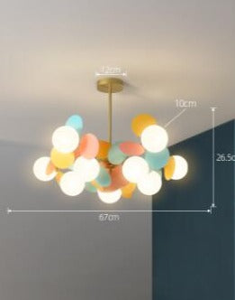 Nordic Multicolor Hanging Tree Lamp