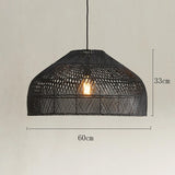 Vintage Asian Rattan Style Pendant Lights Lamp