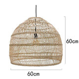 Natural Rattan  Hand-woven Pendant Lamp