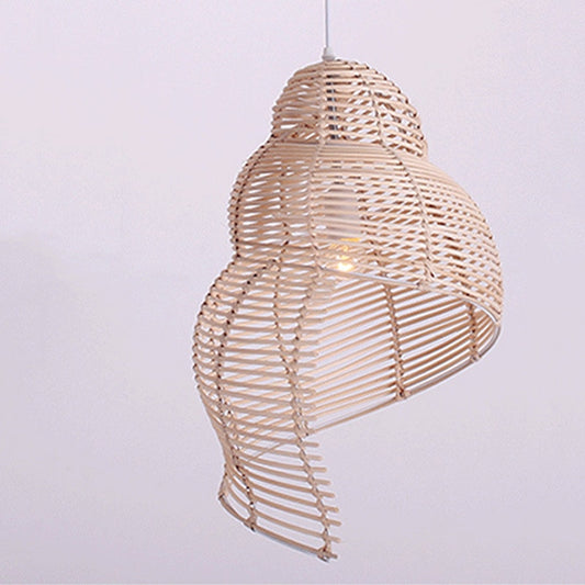 Snail Shell Rattan Vintage Pendant Lamp