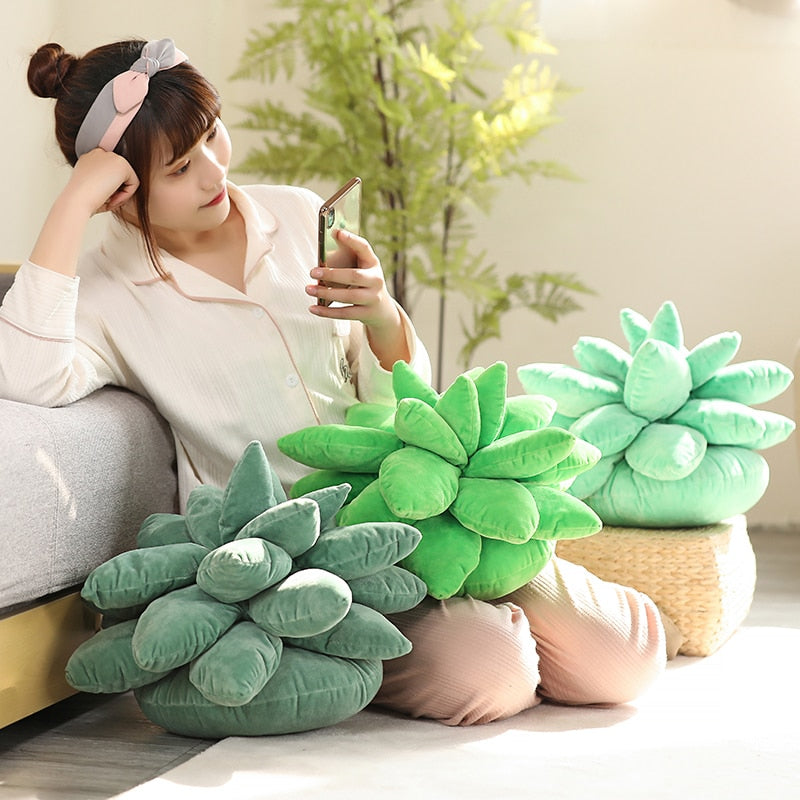 Succulent Plant Cushion Pillow