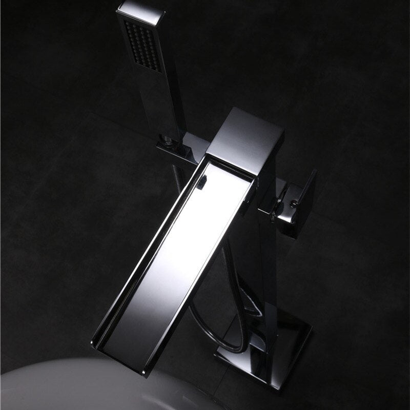 Drainage Bathroom Faucet with Retractable Shower