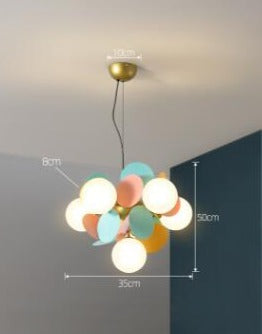 Nordic Multicolor Hanging Tree Lamp