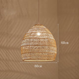 Chinese Style Handmake Rattan Vintage Hanging Lamps