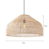Vintage Asian Rattan Style Pendant Lights Lamp