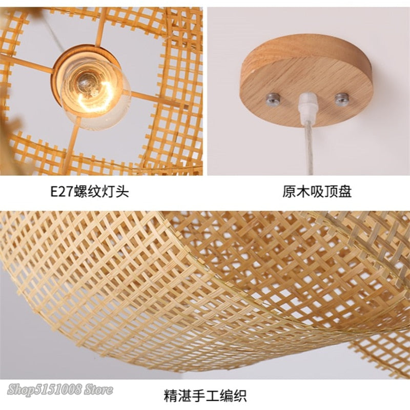 Bamboo Cloud Hanging Lamp