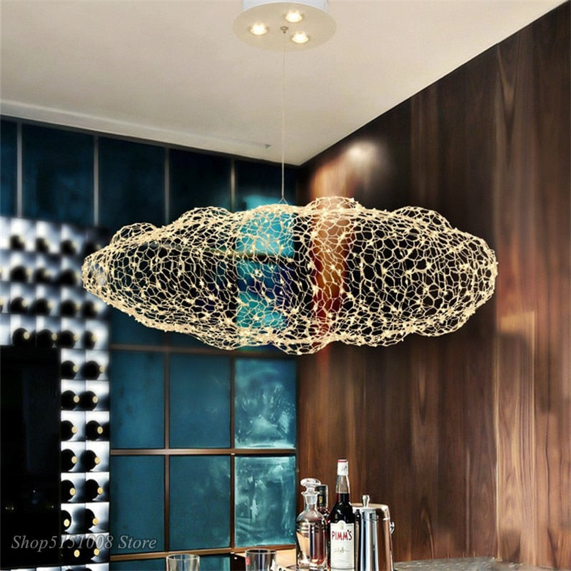 Hanging Cloud Firefly LED Lamp