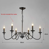 Modern Simple Candle Chandelier Lamp