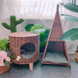 Rattan Pet Tent House