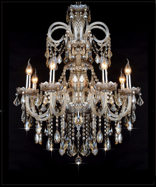 Long Crystal Luxury Chandelier Lamp