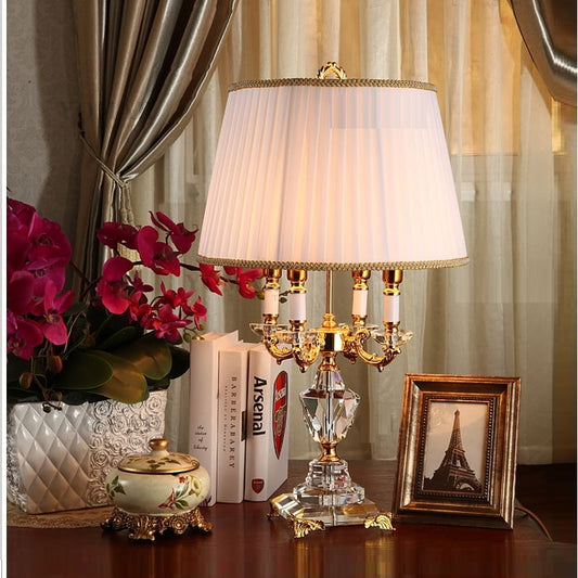 Luxury Crystal Bedside Table Lamp