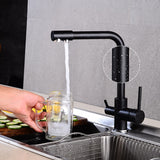 360 Degree Rotation Brass Drinking Filtered Water Kitchen Faucet