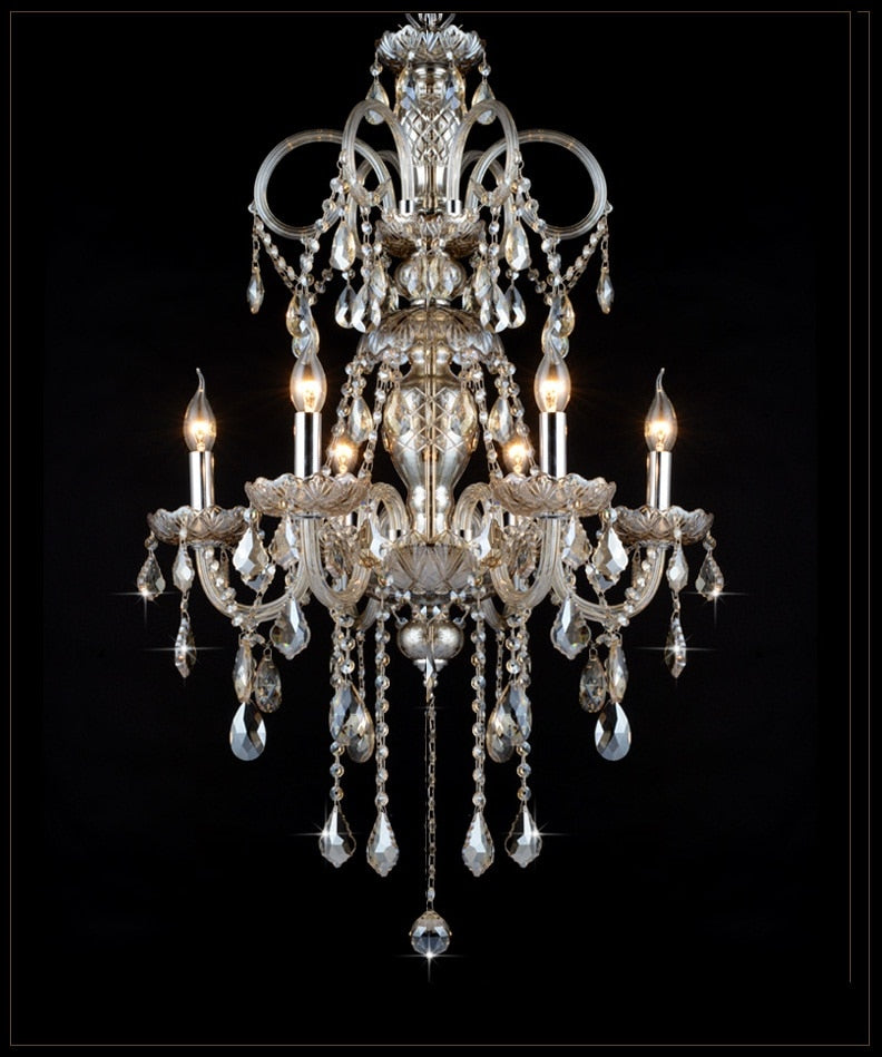 Long Crystal Luxury Chandelier Lamp