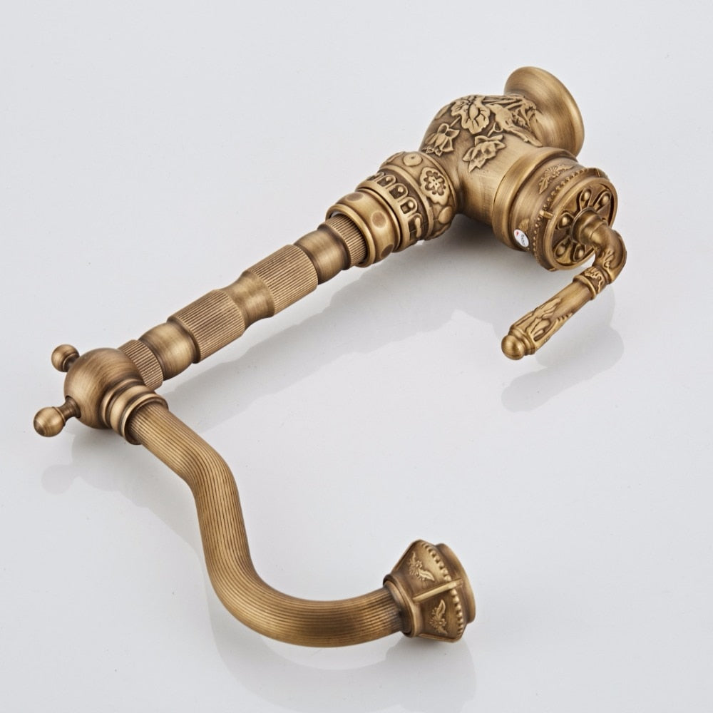 Retro Style Antique Brass Kitchen Faucet