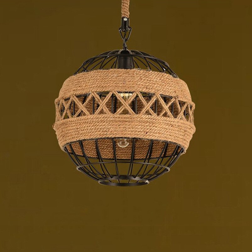 Loft Rural Retro Hemp Rope Lamp