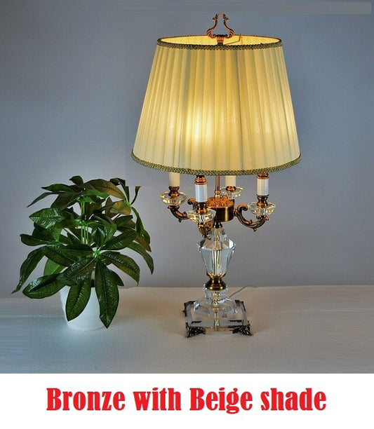 Luxury Crystal Bedside Table Lamp