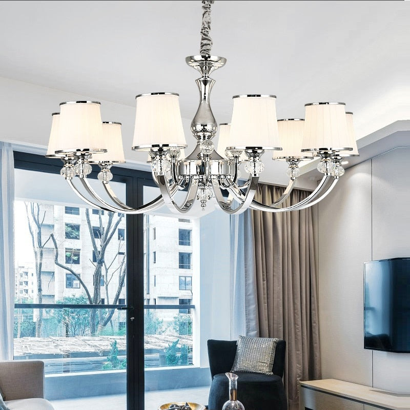 Chrome Modern Chandelier Lights Lamp