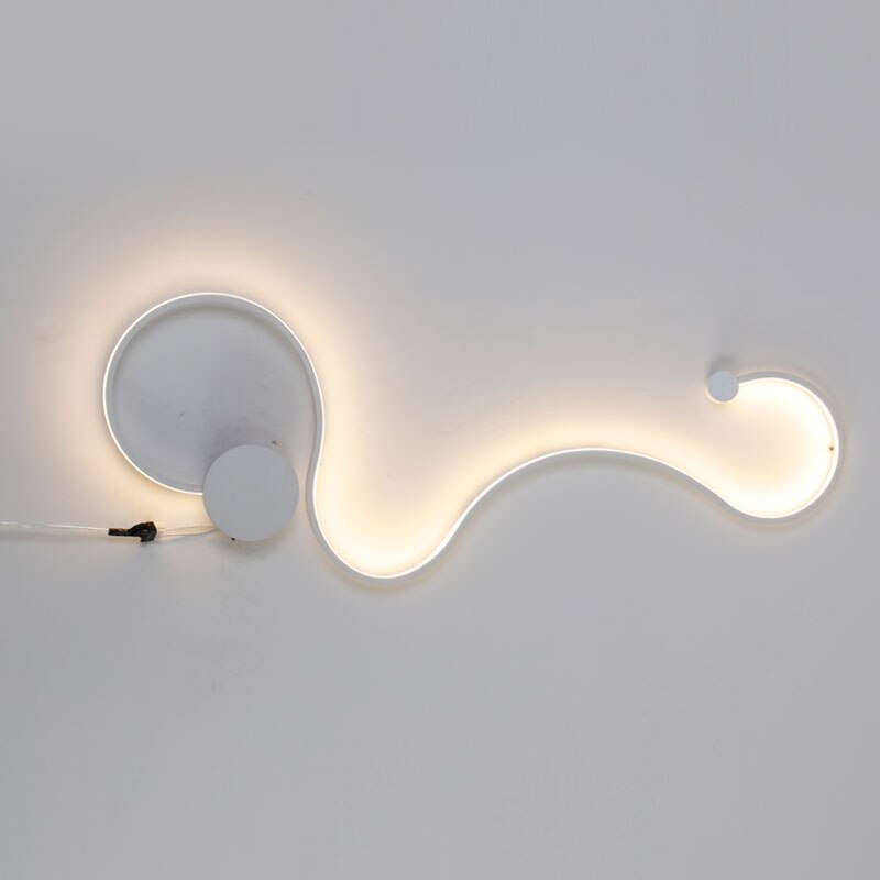 Modern Black & White RGB LED Wall Lamps