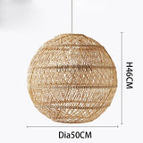 Natural Rattan  Hand-woven Pendant Lamp