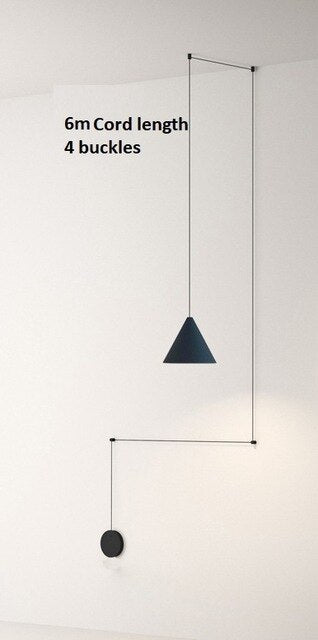 Geometric String Light Hanging Lamp