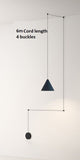 Geometric String Light Hanging Lamp