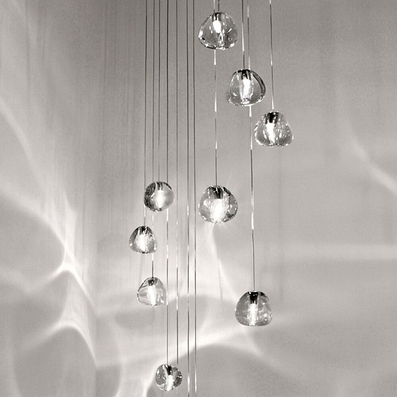 Modern Crystal Chandelier LED Long Pendant