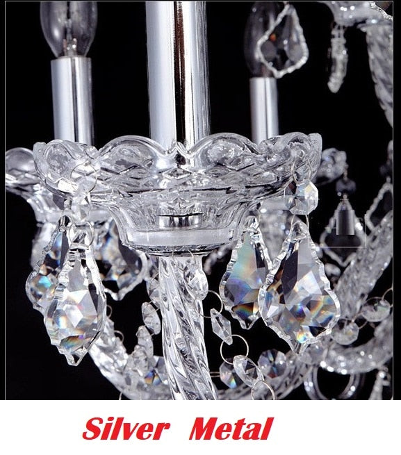 Large Crystal Tears Chandelier Lamp