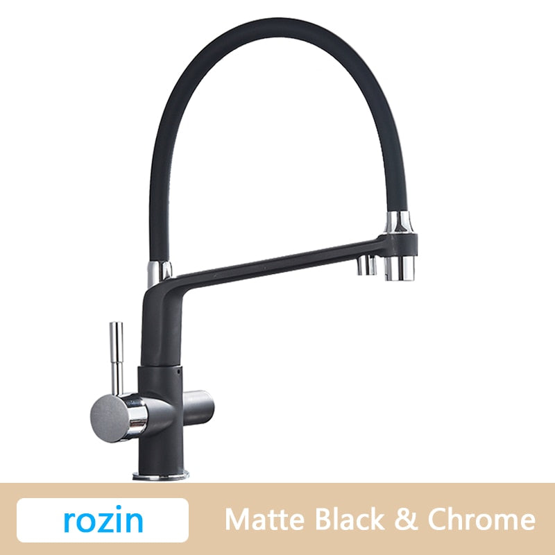 Bronce Brushed Pull Down Mixer Kitchen Faucet