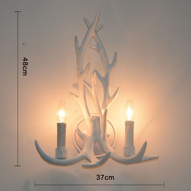 American Country Antler Pendant Lights Candle