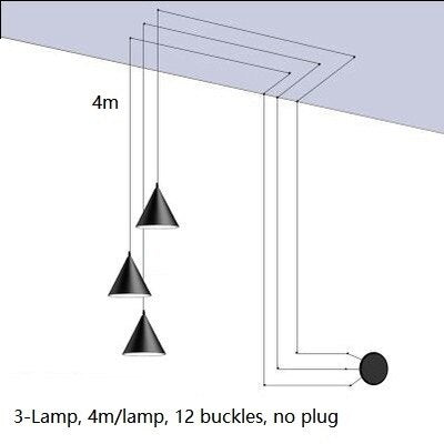 Geometric String Light Hanging Lamp