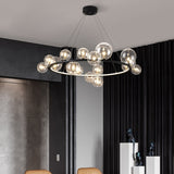 Clear Glass Bubble LED Chandelier Lamp