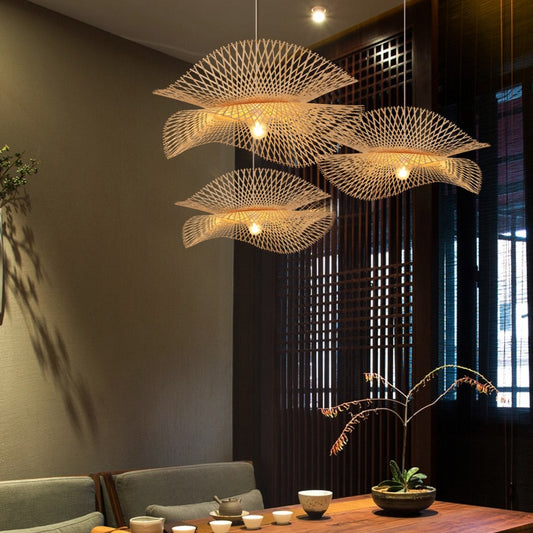 Modern Bamboo Asian Style Pendant Lamp