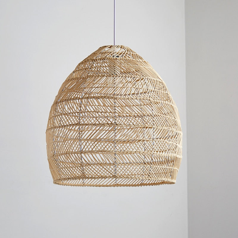 Chinese Style Handmake Rattan Vintage Hanging Lamps