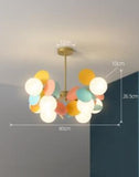 Nordic Multicolor Hanging Tree Lamp