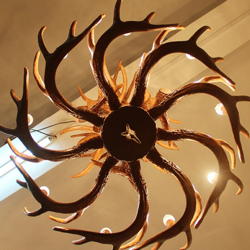 American Country Antler Pendant Lights Candle