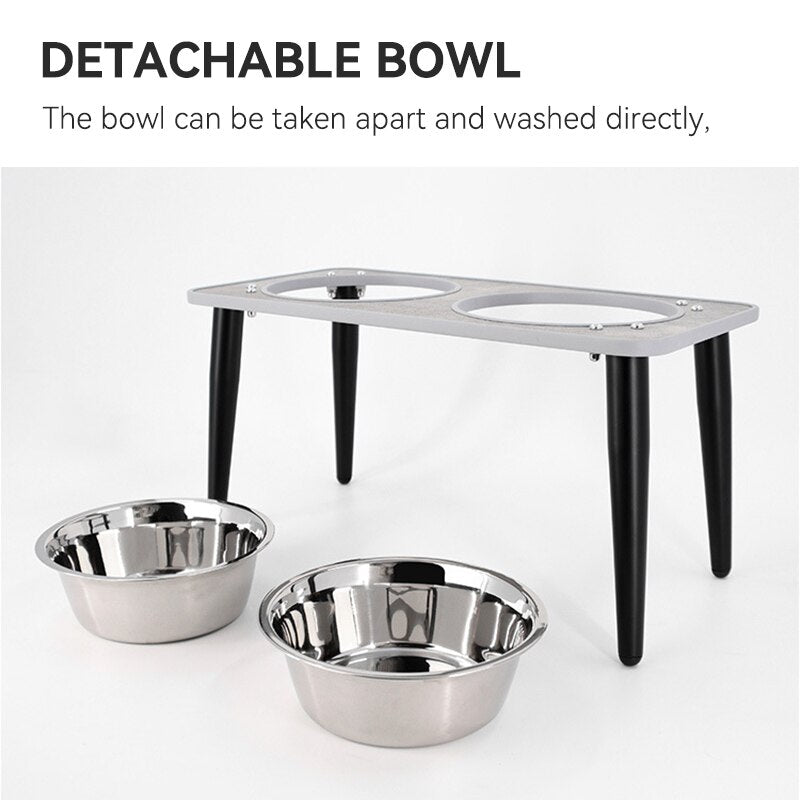 Elegant stainless steel Feeding bowl for large-capacity pets