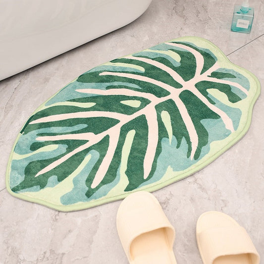 Giant Leaf Bathroom Rug