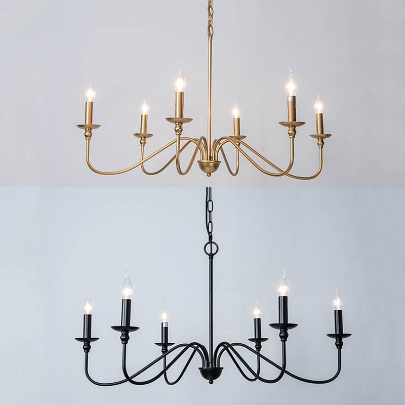 Modern Simple Candle Chandelier Lamp