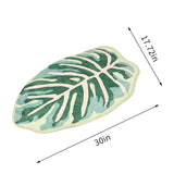 Leaf Shaped Soft Anti Slip Washable Carpet Bath Mat