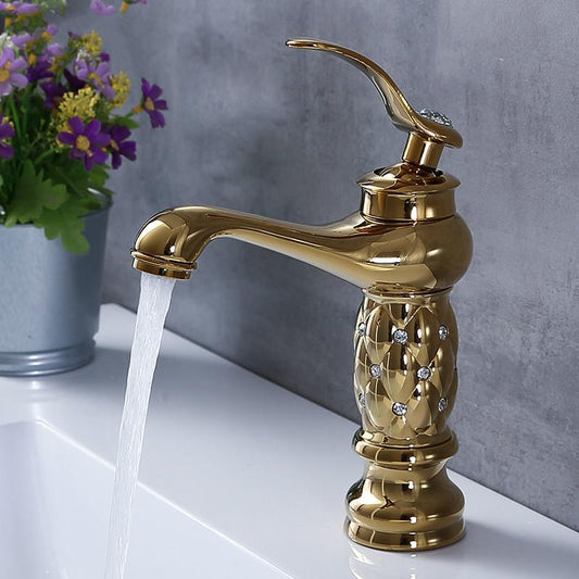 Diamond Single Handle Crystal Faucets