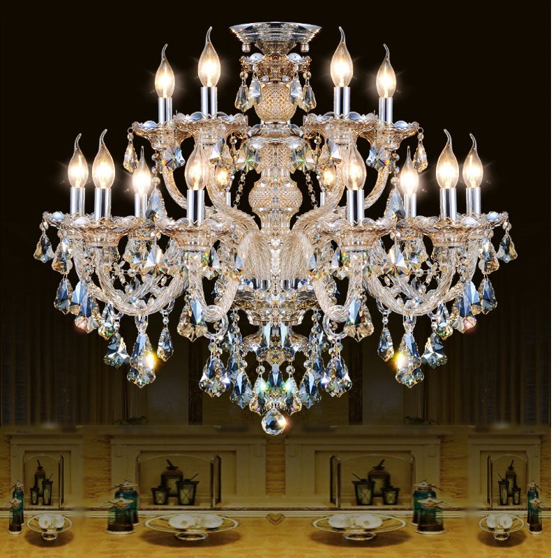 Large Crystal Tears Chandelier Lamp