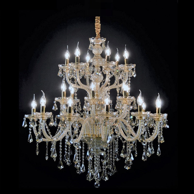 Large Crystal Tears Chandelier Lamp