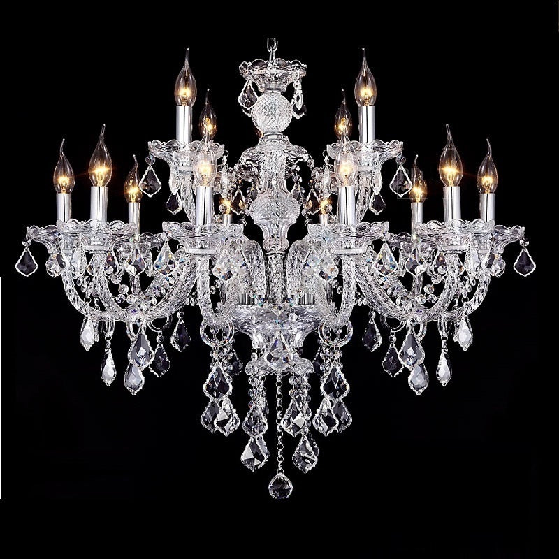 Large Crystal Tears Chandelier Lamp