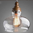 Clear Glass Vintage Antique Hanging Light