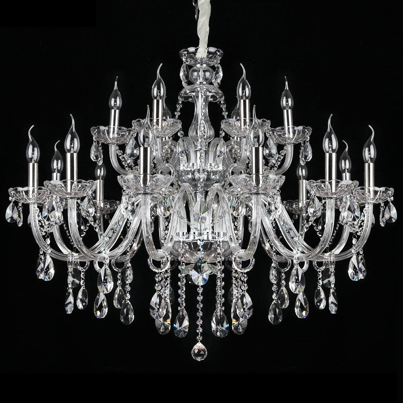 Modern Candle Crystal Chandelier Lamp