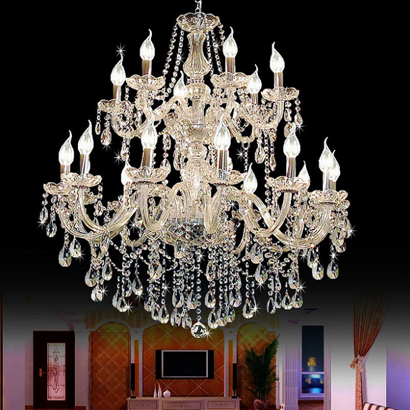 Modern Candle Crystal Chandelier Lamp