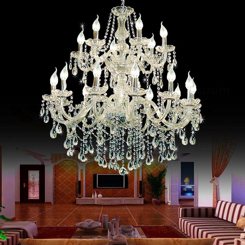 Modern Candle Crystal Chandelier Lamp