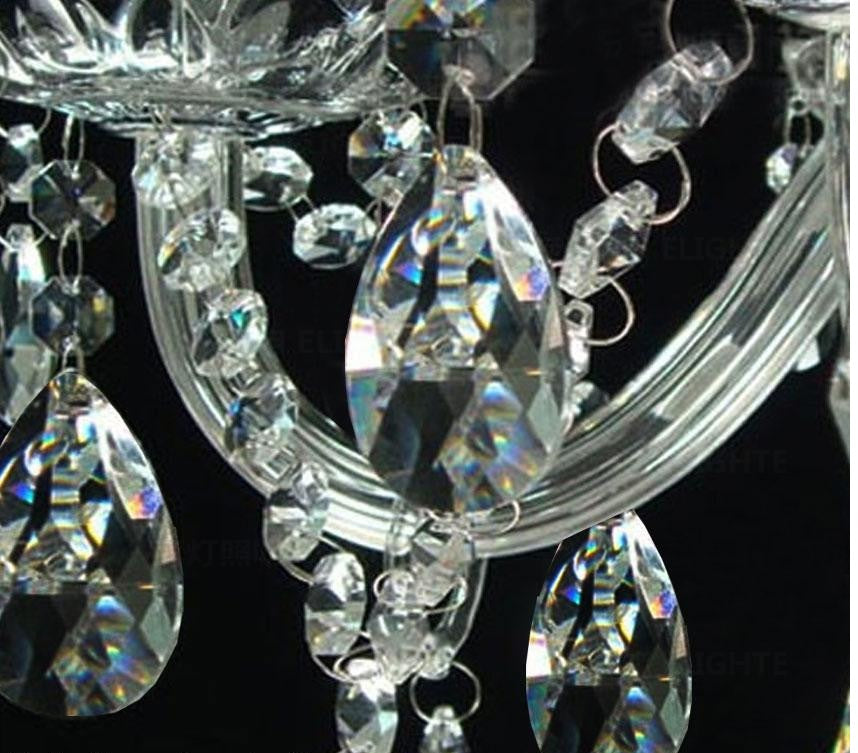 Modern Candle Crystal Chandelier Lamp